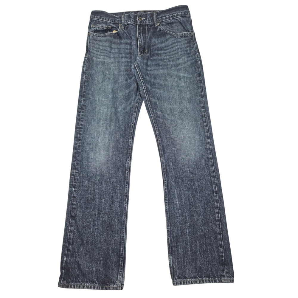 Banana Republic Vintage Straight Leg Jeans Dark Wash Denim Sz 33x32